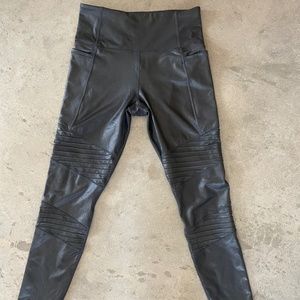 Athleta Moto Sheen Leggings, sz S